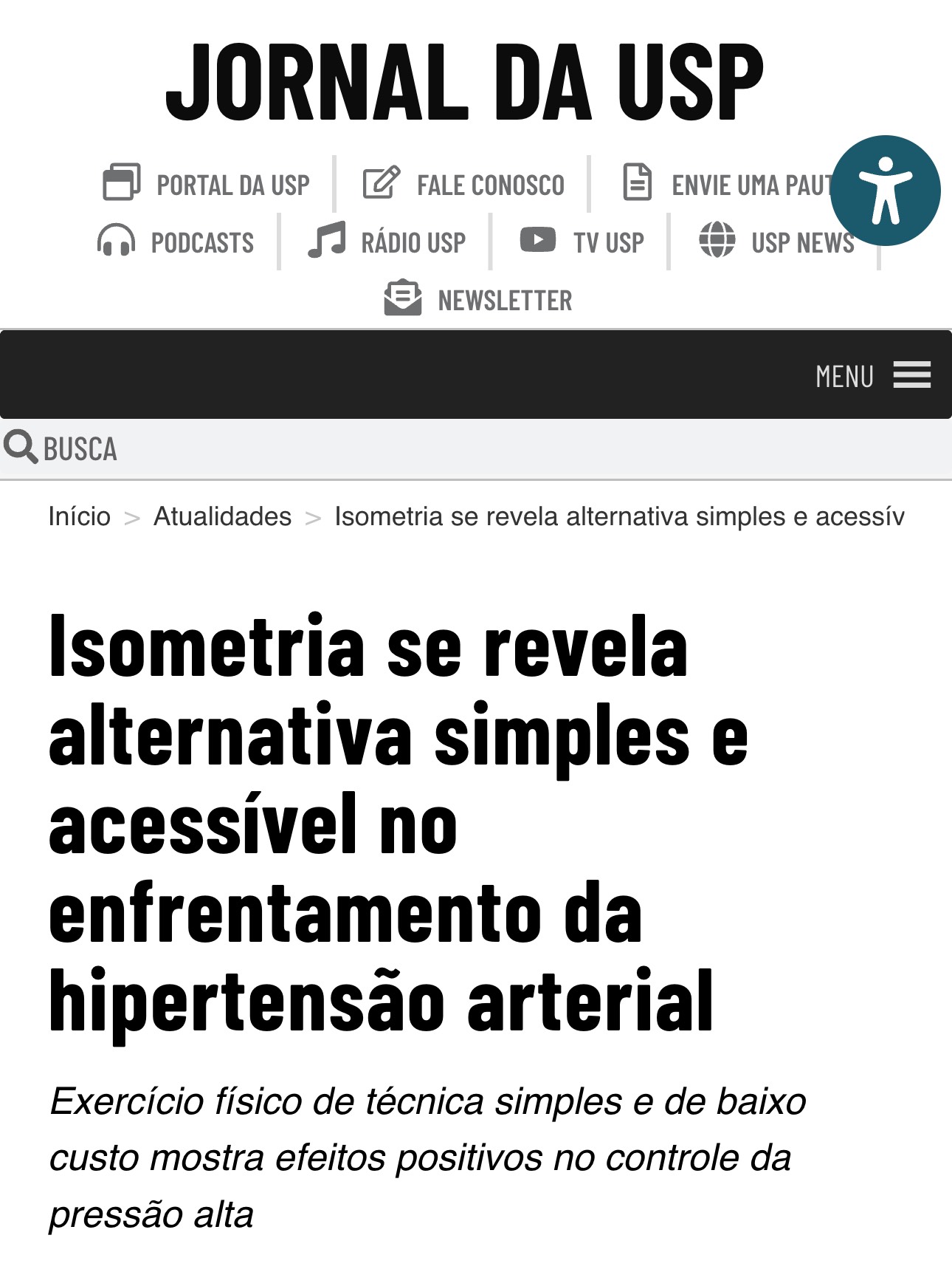 Isometria e capacidade musculoesquelética